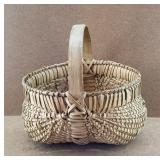 Antique Woven Field Garden Egg Basket