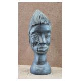 Wooden Sculpted African Head
