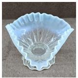 Fenton Silvercrest Lettuce Pedestal Bowl