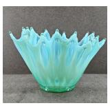 Fostoria Jagged Edge Heirloom Splash Glass Bowl