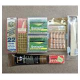 22LR Ammo, 50cal Muzzleloader Projectiles +