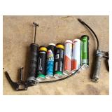 2pc Grease Guns w/ 6 large Tubes of Grease