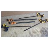 5 Large Carpenter Clamps