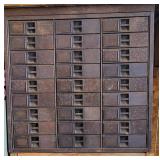 Vtg Peerless Metal Cabinet 27 Drawers - full