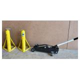 Black Bull 2 Ton Floor Jack w/ Jack Stands
