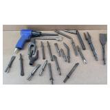 Air Chisel w/ Various Bits
