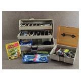 Vtg Woodstream Fishing Tackle Box  +