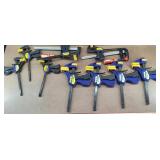 11pc Various Sizes of Carpenter Clamps