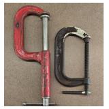 2pc Heavy Duty C-Clamps: Porta Vise & Jorgensen