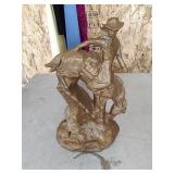 Hugo Western Horse & Rider Statue
