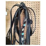 Assorted Black Horse Tack Items