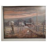 Farm Print by G. Bisby