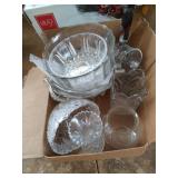 Box of Clear Glass and Crystal