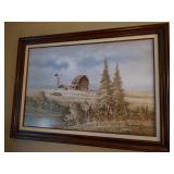Original Farm Painting by Haywood