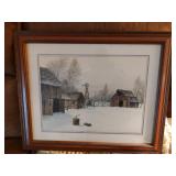 Winter Farm Print by Gene Speck