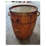 Old Barrel with Vintage Decals