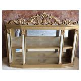 Vntg Syroco Gold Toned Wall Shelf