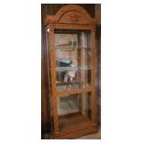 Lighted Glass Front Curio Cabinet