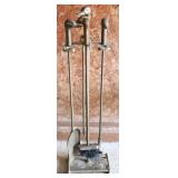 Brass Duck Head Fireplace Tools