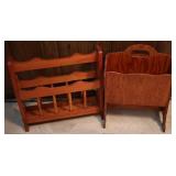 2pc Wood Magazine Racks
