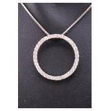 925 White Gemstone Necklace