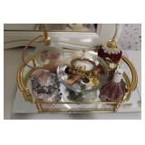 Ladies Perfume Vanity Set w/ Jewelry