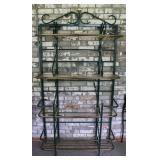 Vintage Green and Brass Shelf