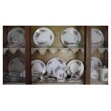 51pc. Pink Rose China Set