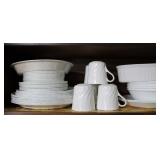 46pc. White Corning Ware Dish Collection