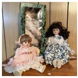 3pc Porcelain Dolls