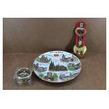 Switzerland Music Box, Bell, & Decor Plate