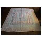 Quilt Style Comforter Pastel Colors
