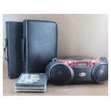 CD Collection w/ GPX Boombox