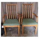 2pc Wood Dining Chairs