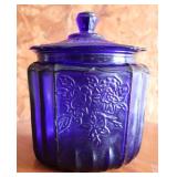Anchor Hocking Cobalt Biscuit Jar