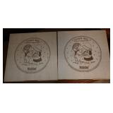 2pc NIB Watkins Country Kids Recipe Plates