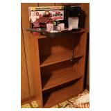 Wood Shelf w/Kitchen Ware