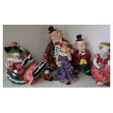 5pc Ceramic Victorian Style Animal Figures