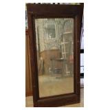 Antique Wood Mirror