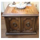 Vintage Large Square End Table