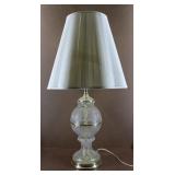 Crystal & Brass Base Lamp