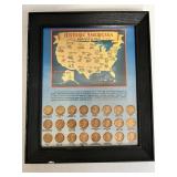Framed Historical Americana on Coins