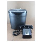 Aurora Paper Shredder & Single Line Desk Telephone