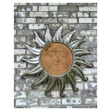 Decorative Terracotta & Metal Sun