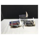 3 Smith&Wesson Stockman,Sowbelly&Hawkbill
