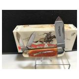 Winchester Sunfish Whittler Orange Bone Handle