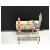 Queen Cutlery Stockman Brown Bone Handle