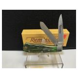 Remington Old Faithful Trapper Green Bone Handle