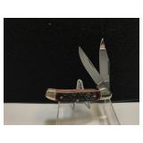 Henkles Trapper Red Bone Handle