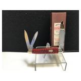 Queen Cutlery Stockman Red Bone Handle